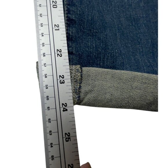 DKNY Jeans size 8 Regular Fit Mid Rise Rolled Ankle Cropped Boyfriend Denim Pant - Picture 8 of 8